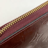 【6id4933】ルイヴィトン 長財布 ヴェルニ ジッピーウォレット M91536 ルージュフォーヴィスト【中古】レディース