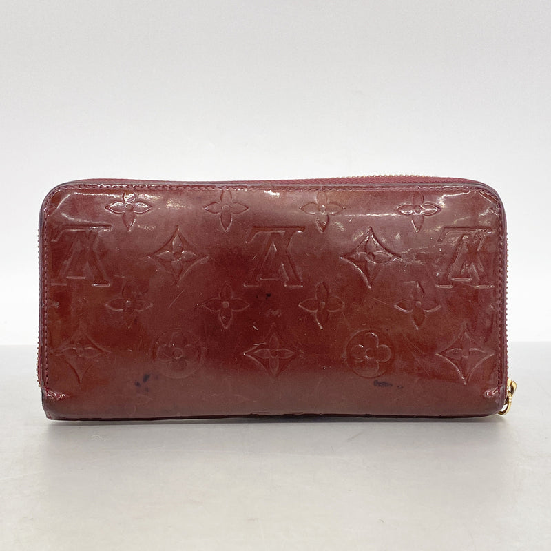 【6id4933】ルイヴィトン 長財布 ヴェルニ ジッピーウォレット M91536 ルージュフォーヴィスト【中古】レディース