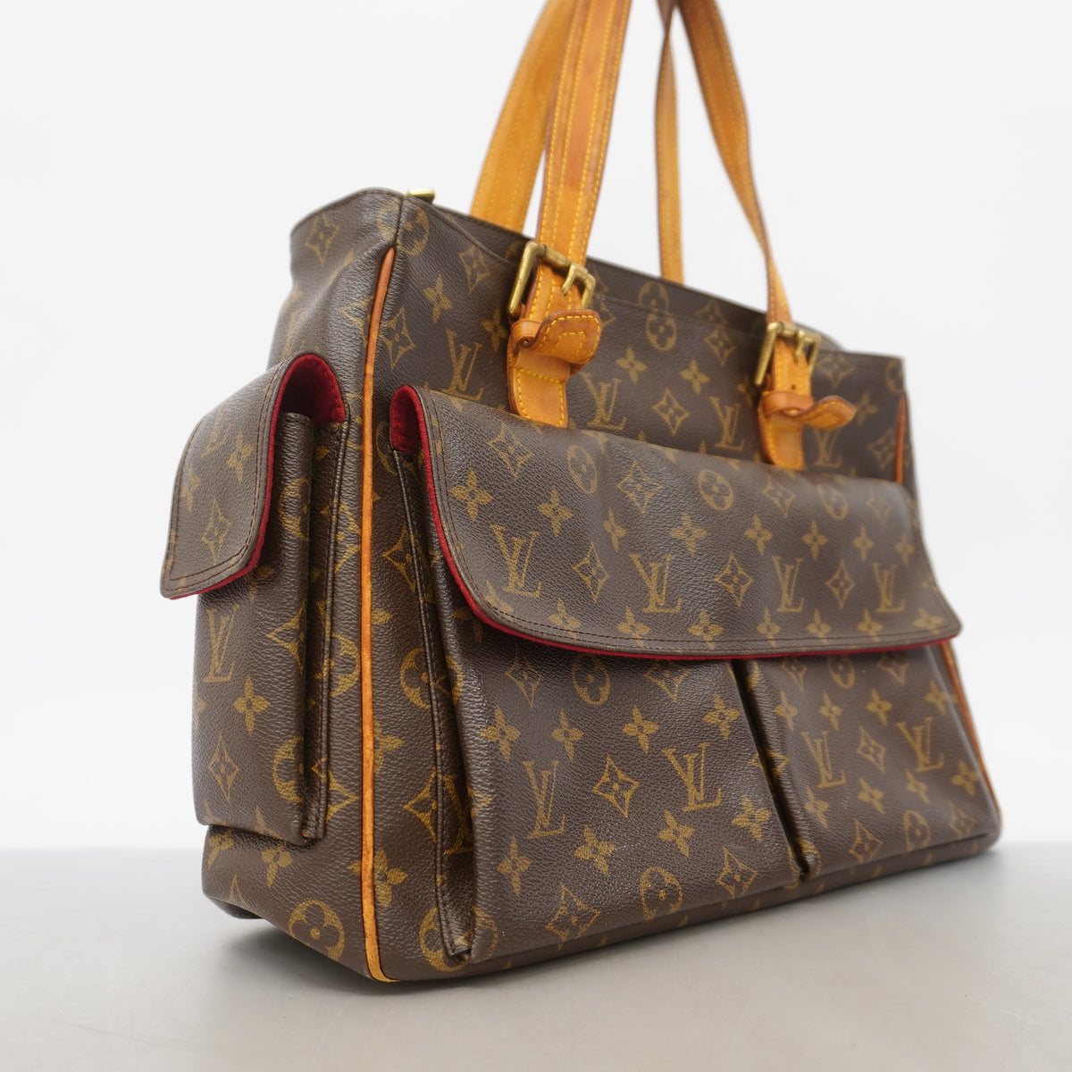 【6id4954】ルイヴィトン トートバッグ モノグラム ミュルティプリシテ M51162 ブラウン【中古】メンズ