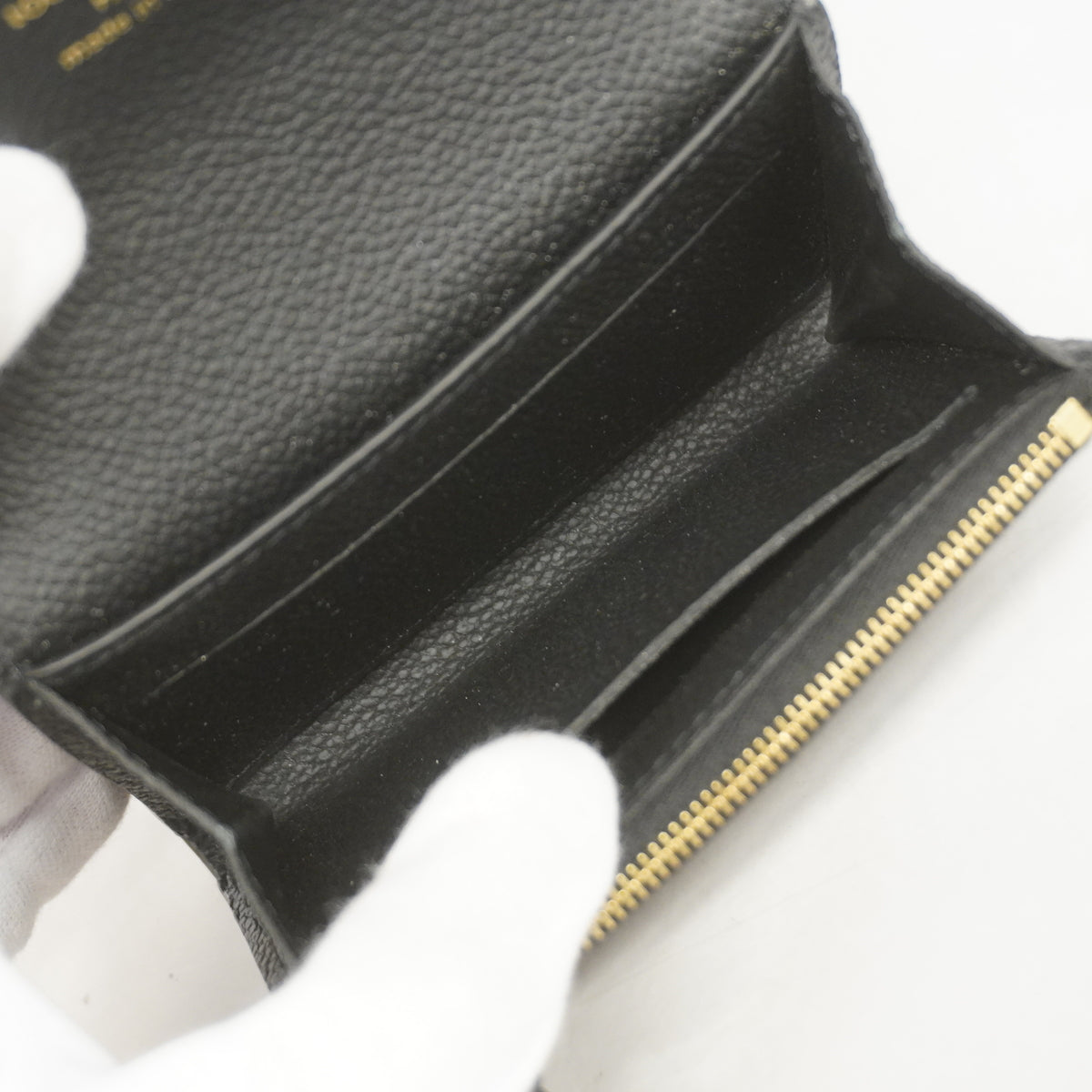 【6id4958】ルイヴィトン コインケース モノグラム・アンプラント ポルトモネロザリ M81455 ノワール【中古】レディース