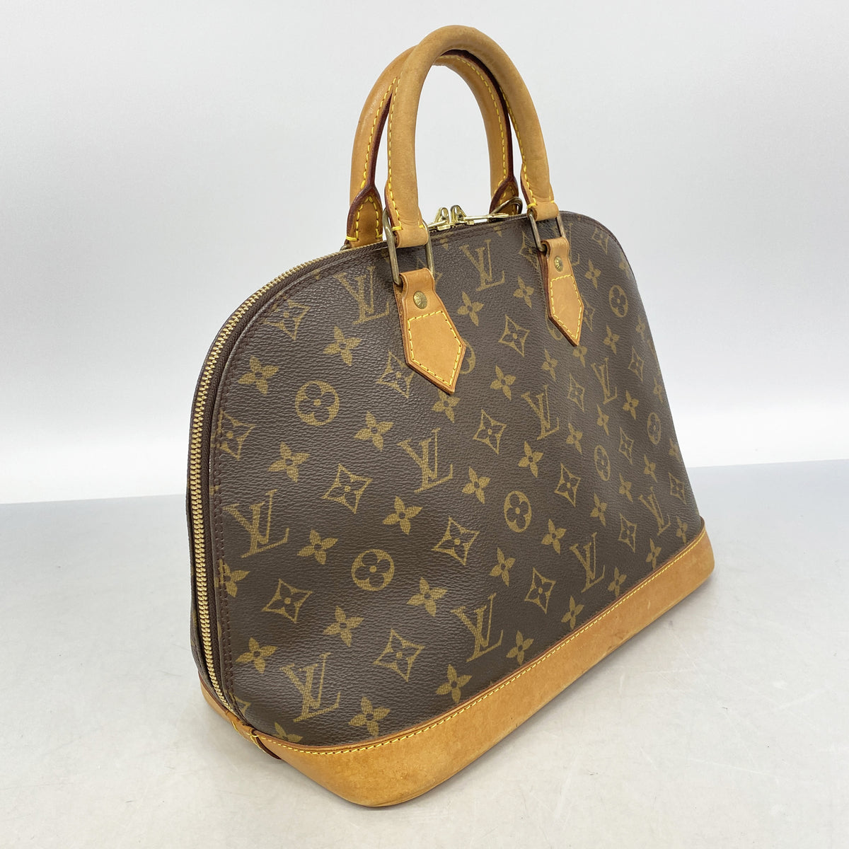 【6id4961】ルイヴィトン ハンドバッグ モノグラム アルマ M51130 ブラウン【中古】レディース