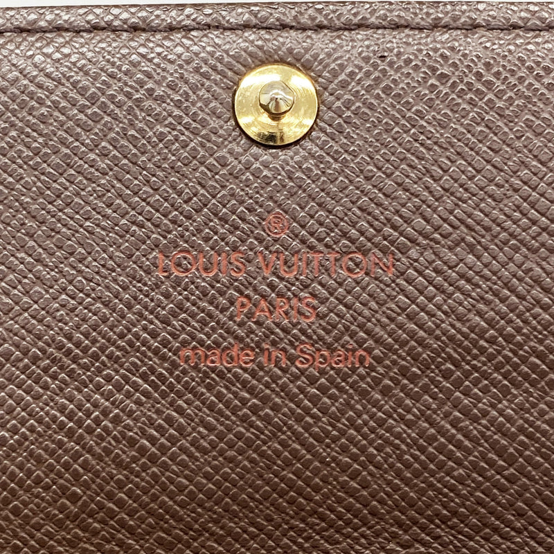 【6id4962】ルイヴィトン 長財布 ダミエ ポルトフォイユサラ N61726 エベヌ【中古】メンズ レディース ユニセックス