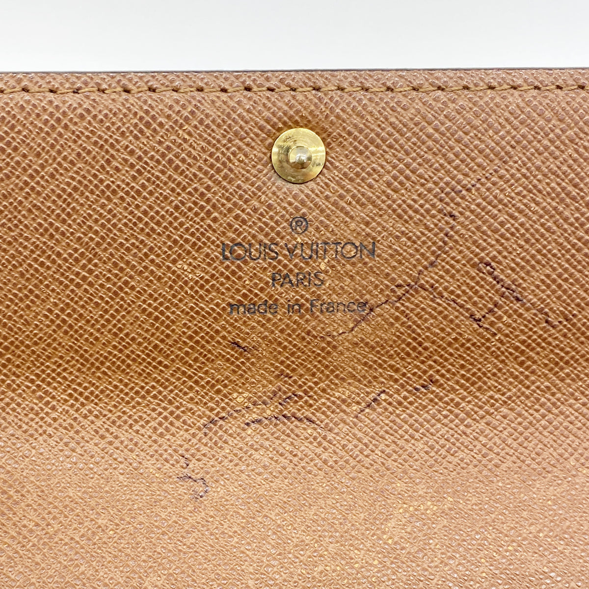 【6id4963】ルイヴィトン 長財布 モノグラム ポシェットポルトモネクレディ M61726 ブラウン【中古】メンズ レディース ユニセックス