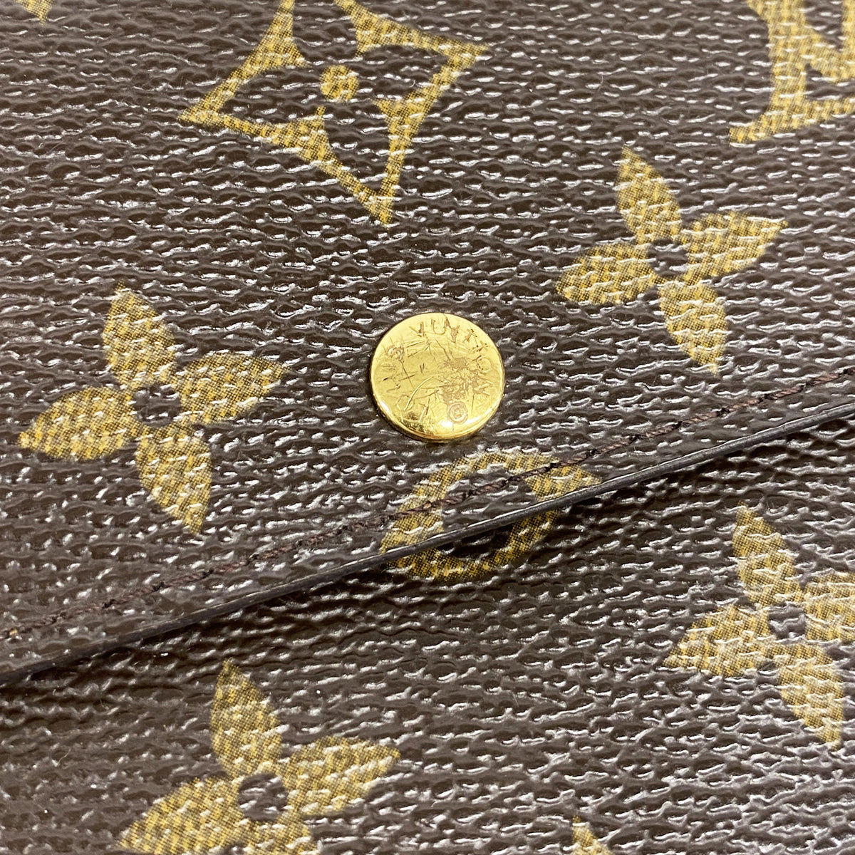 【6id4963】ルイヴィトン 長財布 モノグラム ポシェットポルトモネクレディ M61726 ブラウン【中古】メンズ レディース ユニセックス