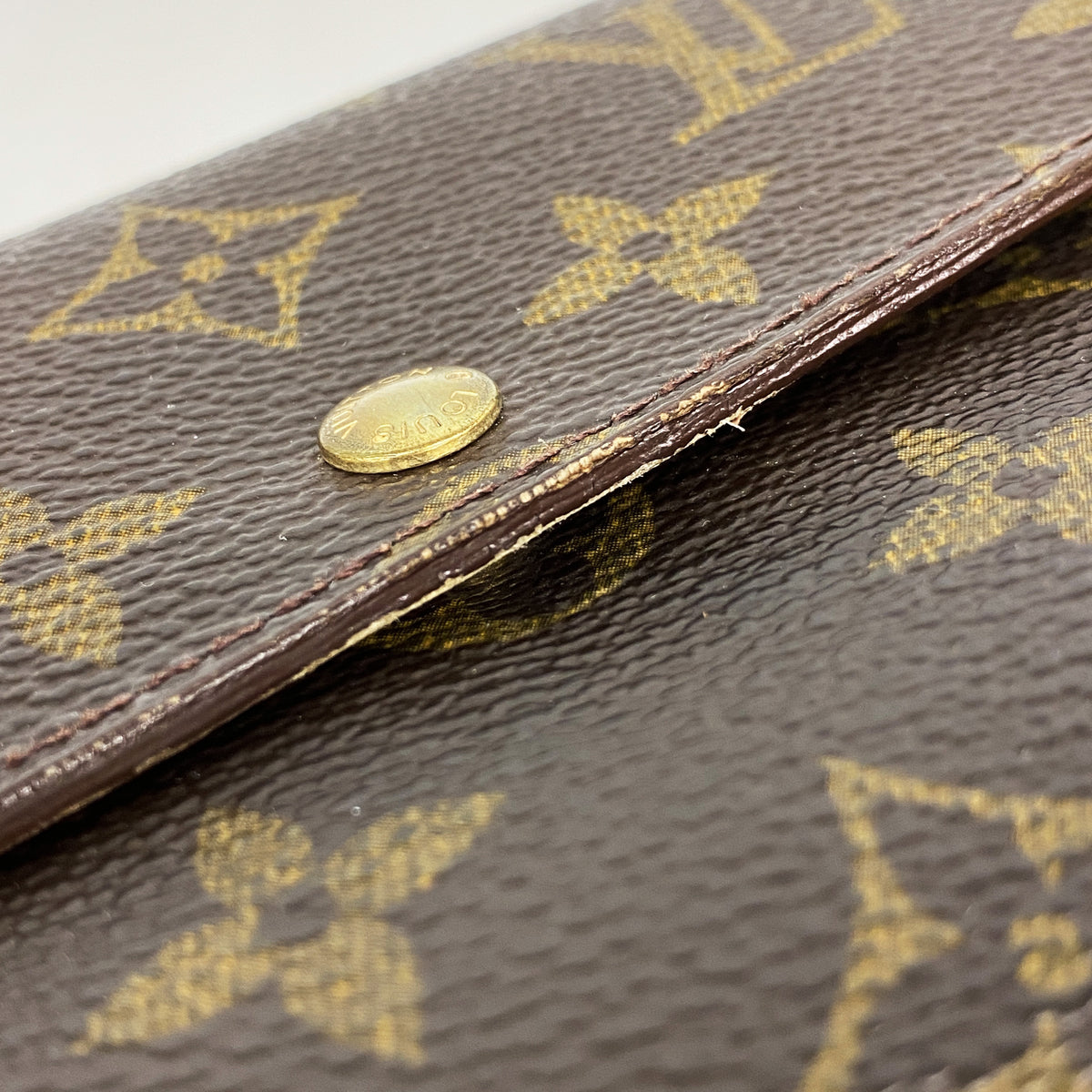 【6id4964】ルイヴィトン 長財布 モノグラム ポシェットポルトモネクレディ M61725 ブラウン【中古】メンズ レディース ユニセックス