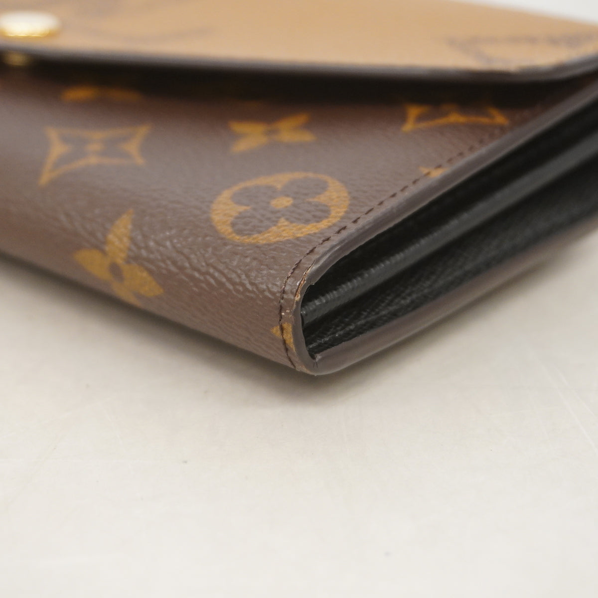 【6id4971】ルイヴィトン 長財布 モノグラム・ジャイアント リバース ポルトフォイユサラ M80726 ブラウン【中古】レディース