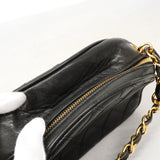 【6id4975】シャネル ハンドバッグ ビコローレ ラムスキン ブラック ゴールド金具【中古】レディース