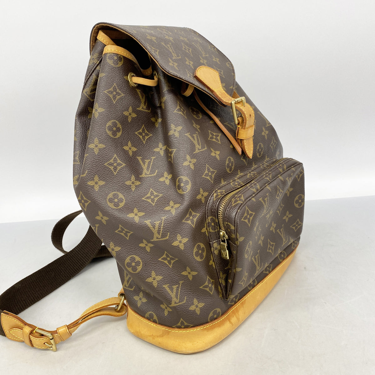 【6id4982】ルイヴィトン リュック・デイパック モノグラム モンスリGM M51135 ブラウン【中古】レディース