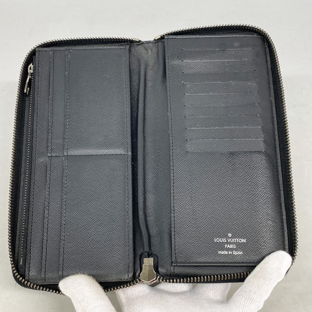 【6id4984】ルイヴィトン 長財布 モノグラム・エクリプス ジッピーウォレットヴェルティカル M62295 ブラック【中古】メンズ