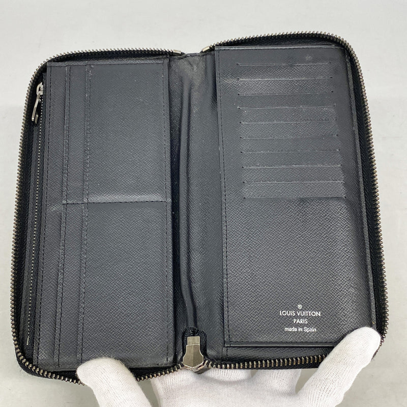 【6id4984】ルイヴィトン 長財布 モノグラム・エクリプス ジッピーウォレットヴェルティカル M62295 ブラック【中古】メンズ