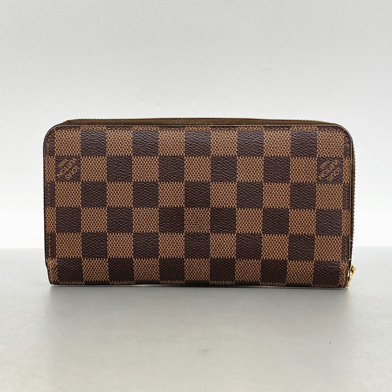 【6id4985】ルイヴィトン 長財布 ダミエ ジッピーウォレット N60015 エベヌ【中古】メンズ レディース ユニセックス