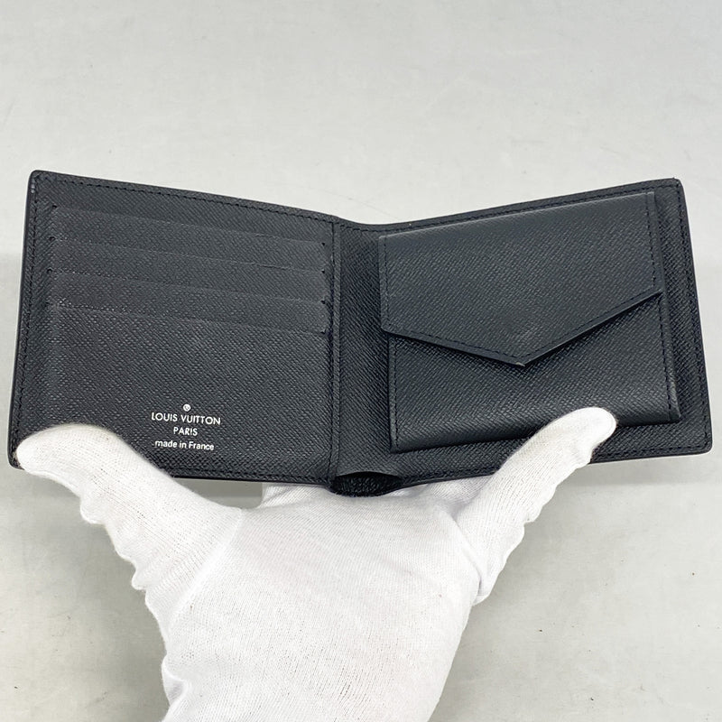 【6id4986】ルイヴィトン 財布 モノグラム・エクリプス ポルトフォイユマルコNM M62545 ブラック【中古】メンズ