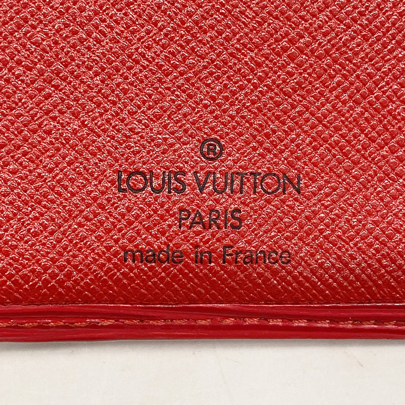 【6id4988】ルイヴィトン 財布 エピ ポルトビエコンパクト M6355E ルージュ【中古】メンズ レディース ユニセックス