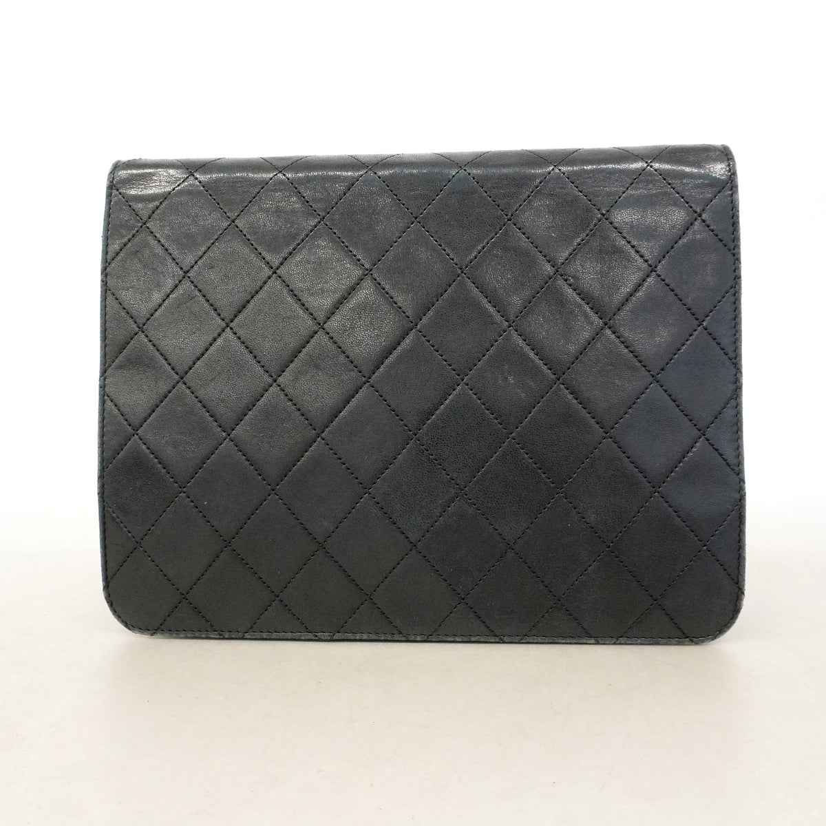 【6id4990】シャネル ショルダーバッグ マトラッセ チェーンショルダー ラムスキン ブラック ゴールド金具【中古】レディース