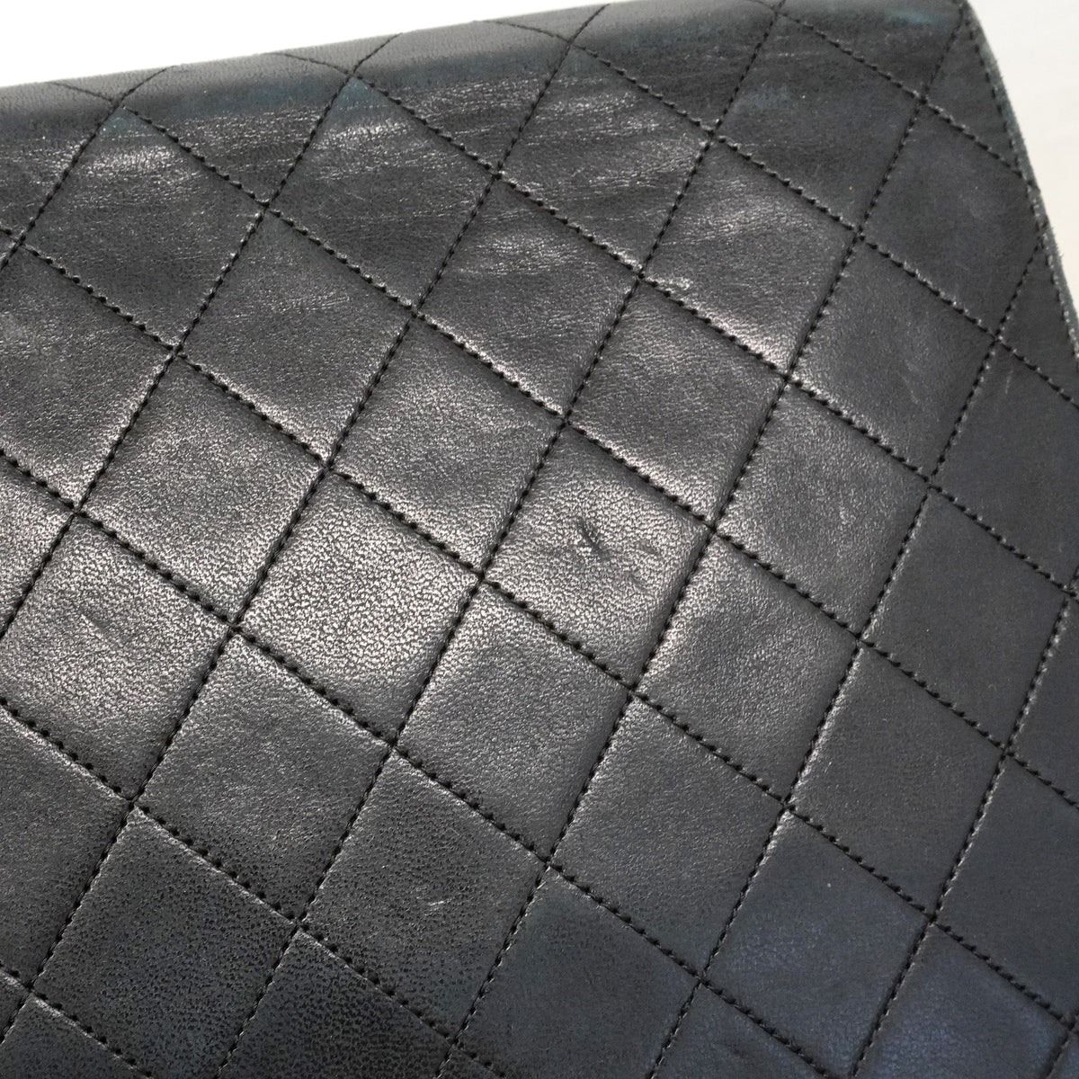 【6id4990】シャネル ショルダーバッグ マトラッセ チェーンショルダー ラムスキン ブラック ゴールド金具【中古】レディース
