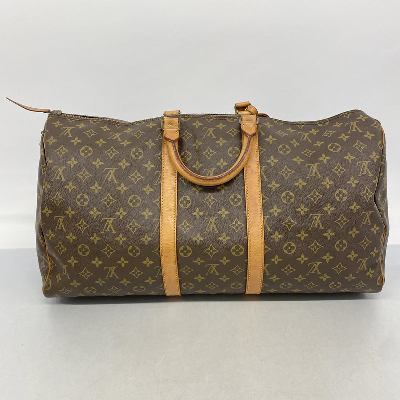 【6id5003】ルイヴィトン ボストンバッグ モノグラム キーポル55 M41424 ブラウン【中古】メンズ レディース ユニセックス