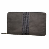 【6id5005】エルメス 長財布 エールラインパースGM ナイロン グレー シルバー金具【中古】メンズ レディース ユニセックス