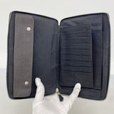 【6id5005】エルメス 長財布 エールラインパースGM ナイロン グレー シルバー金具【中古】メンズ レディース ユニセックス
