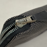 【6id5005】エルメス 長財布 エールラインパースGM ナイロン グレー シルバー金具【中古】メンズ レディース ユニセックス