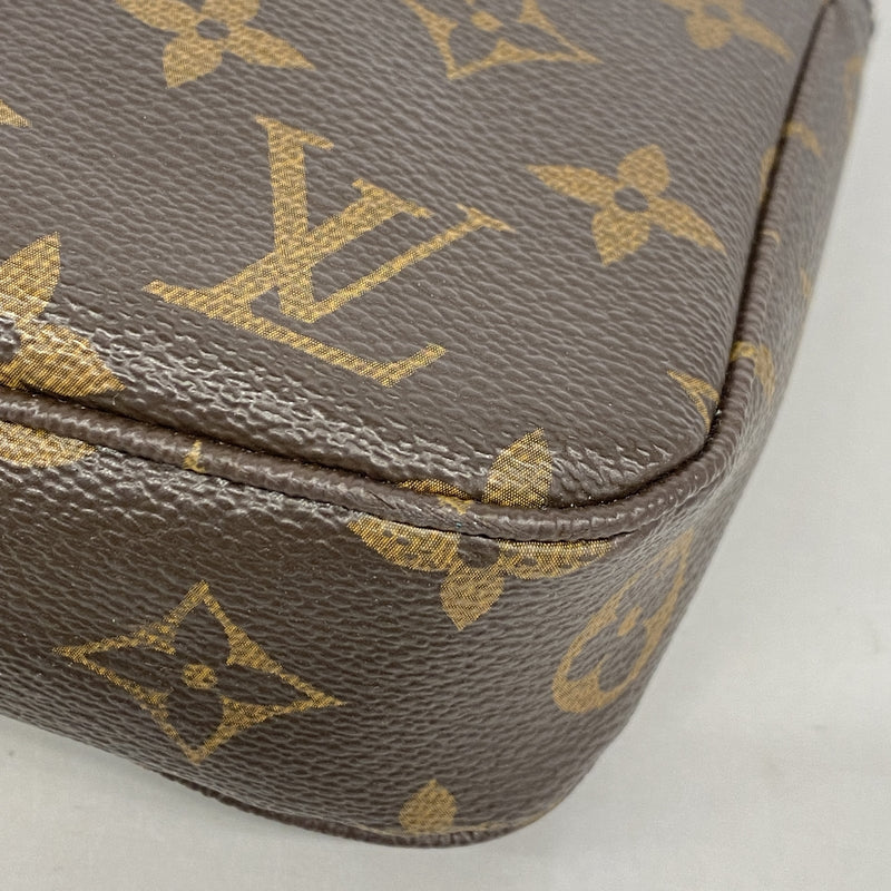 【6id5011】ルイヴィトン ポーチ モノグラム ポシェットアクセソワール M40712 ブラウン【中古】レディース