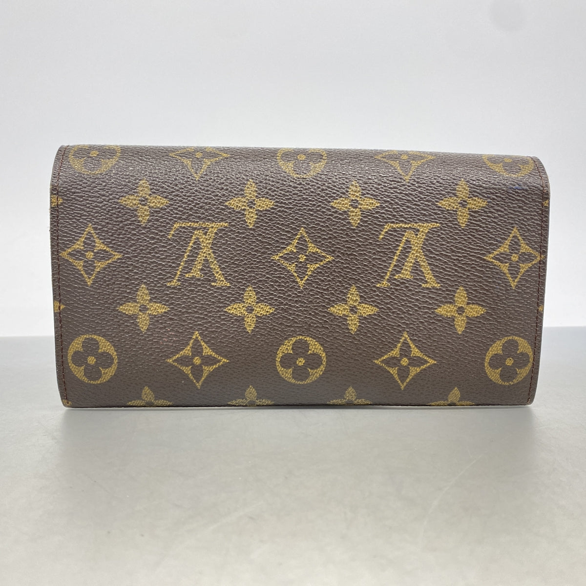 【6id5014】ルイヴィトン 長財布 モノグラム ポシェットポルトモネクレディ M61725 ブラウン【中古】メンズ レディース ユニセックス