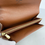 【6id5014】ルイヴィトン 長財布 モノグラム ポシェットポルトモネクレディ M61725 ブラウン【中古】メンズ レディース ユニセックス