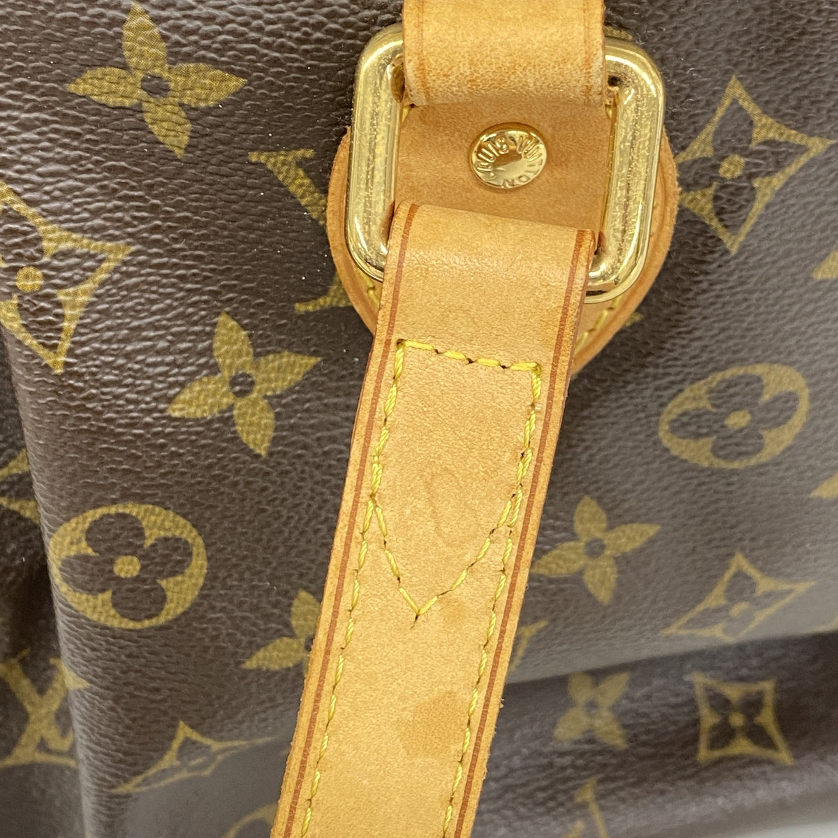 【6id5021】ルイヴィトン ハンドバッグ モノグラム パレルモPM M40145 ブラウン【中古】レディース