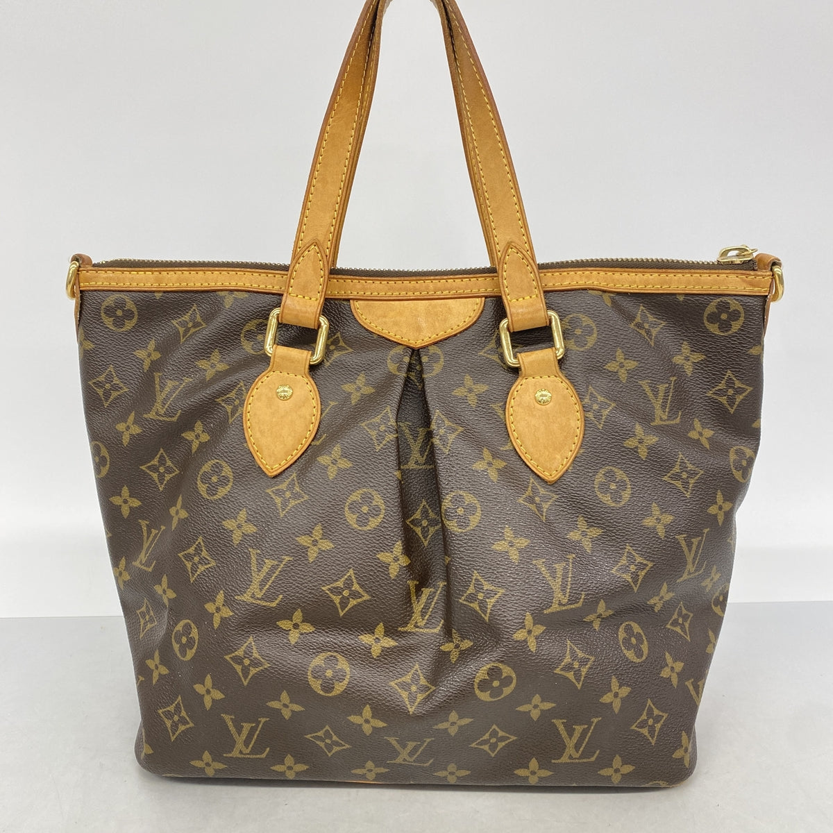 【6id5021】ルイヴィトン ハンドバッグ モノグラム パレルモPM M40145 ブラウン【中古】レディース