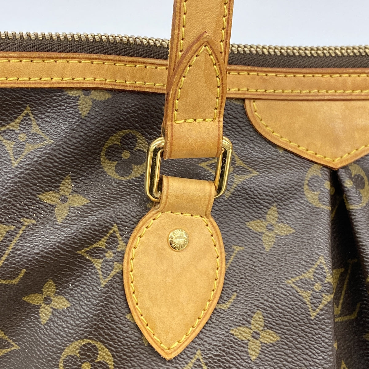 【6id5021】ルイヴィトン ハンドバッグ モノグラム パレルモPM M40145 ブラウン【中古】レディース