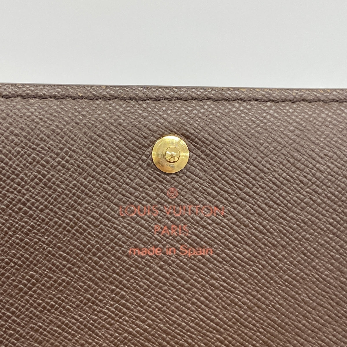 【6id5024】ルイヴィトン 財布 ダミエ ポルトフォイユトレゾール N61736 エベヌ【中古】レディース