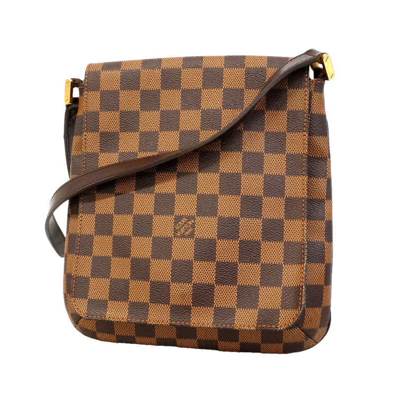 【6id5030】ルイヴィトン ショルダーバッグ ダミエ ミュゼットサルサロングストラップ N51300 エベヌ【中古】レディース