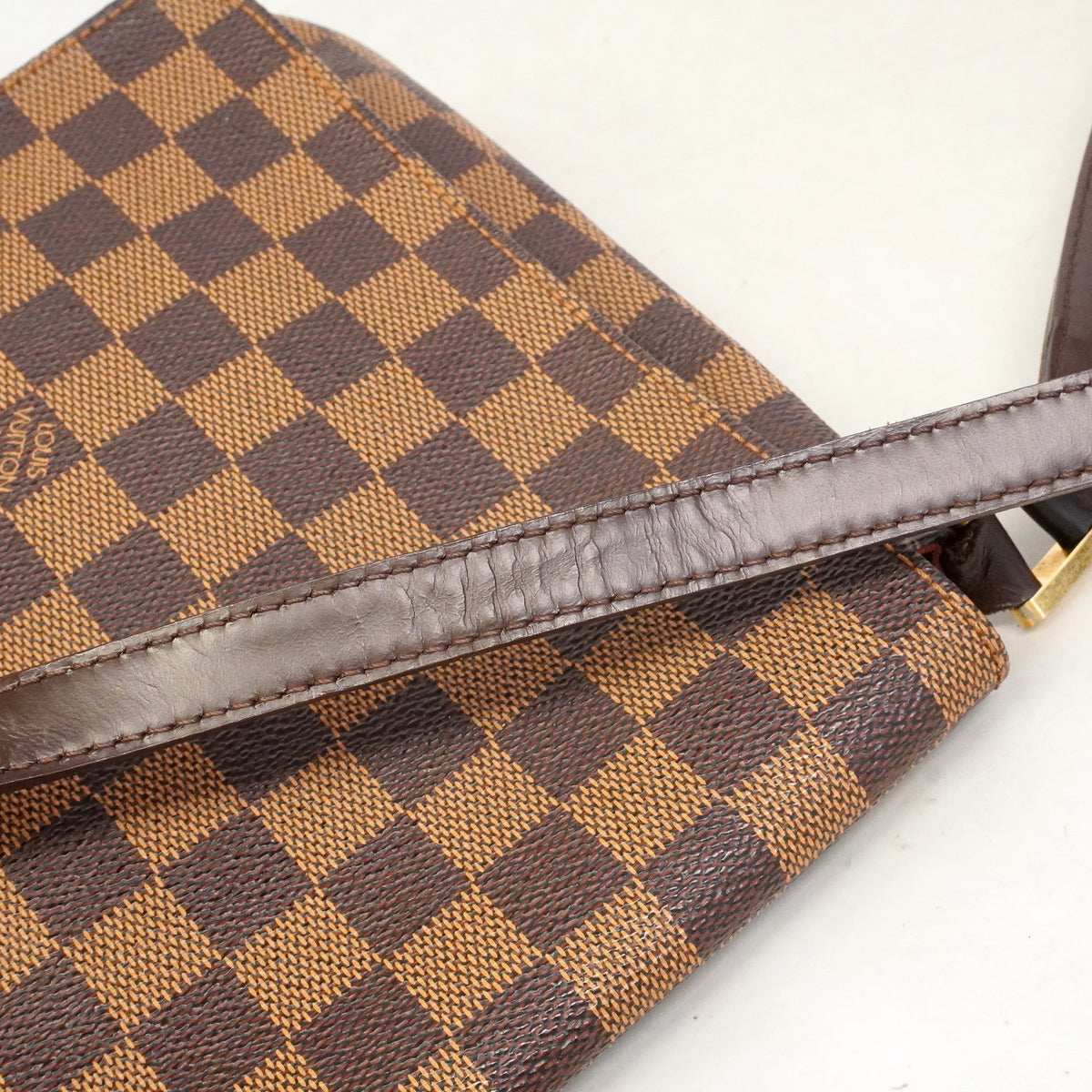 【6id5030】ルイヴィトン ショルダーバッグ ダミエ ミュゼットサルサロングストラップ N51300 エベヌ【中古】レディース