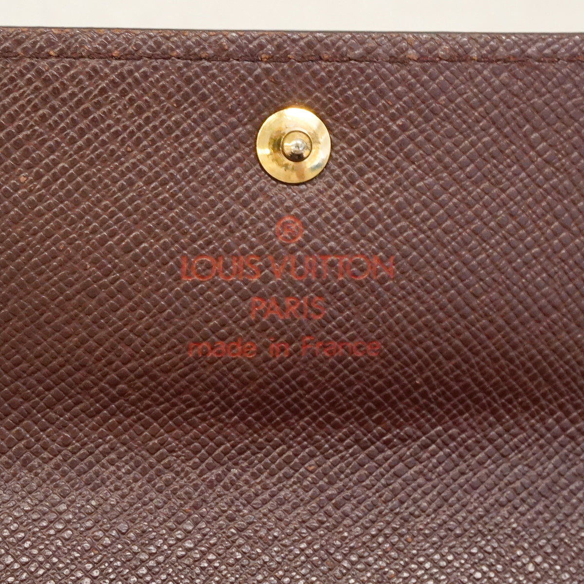 【6id5032】ルイヴィトン コインケース ダミエ ポルトモネプラ N61930 エベヌ【中古】メンズ レディース ユニセックス