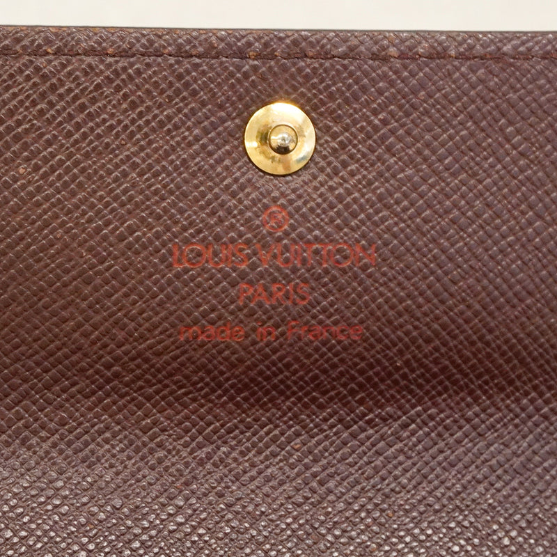 【6id5032】ルイヴィトン コインケース ダミエ ポルトモネプラ N61930 エベヌ【中古】メンズ レディース ユニセックス