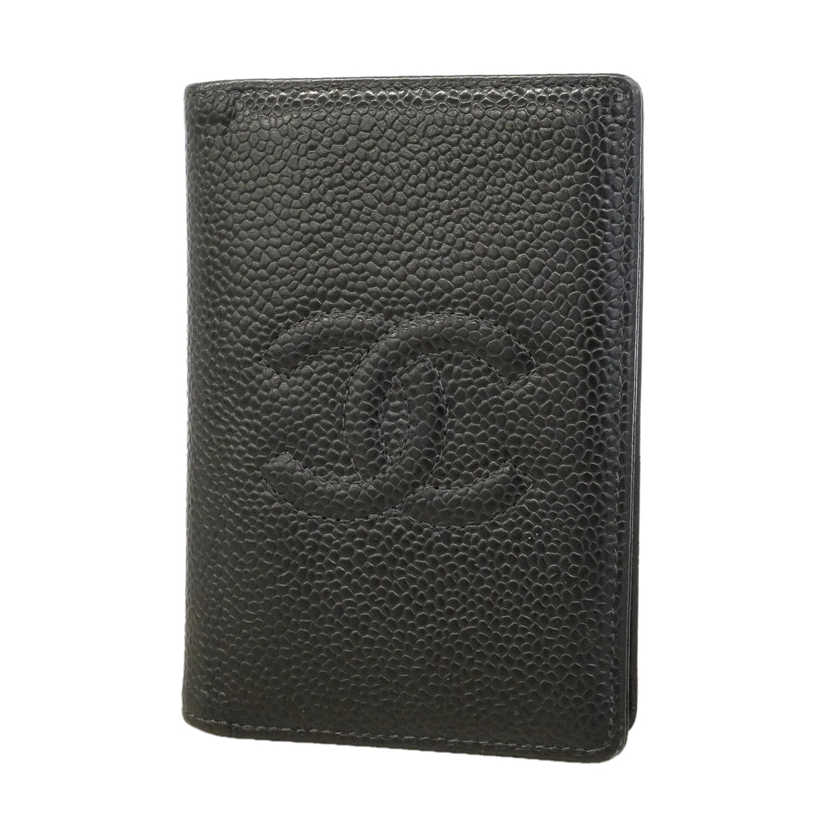 【6id5035】シャネル カードケース キャビアスキン ブラック【中古】メンズ レディース ユニセックス