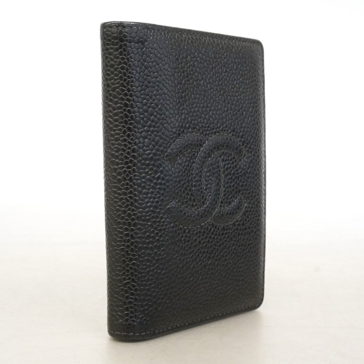 【6id5035】シャネル カードケース キャビアスキン ブラック【中古】メンズ レディース ユニセックス