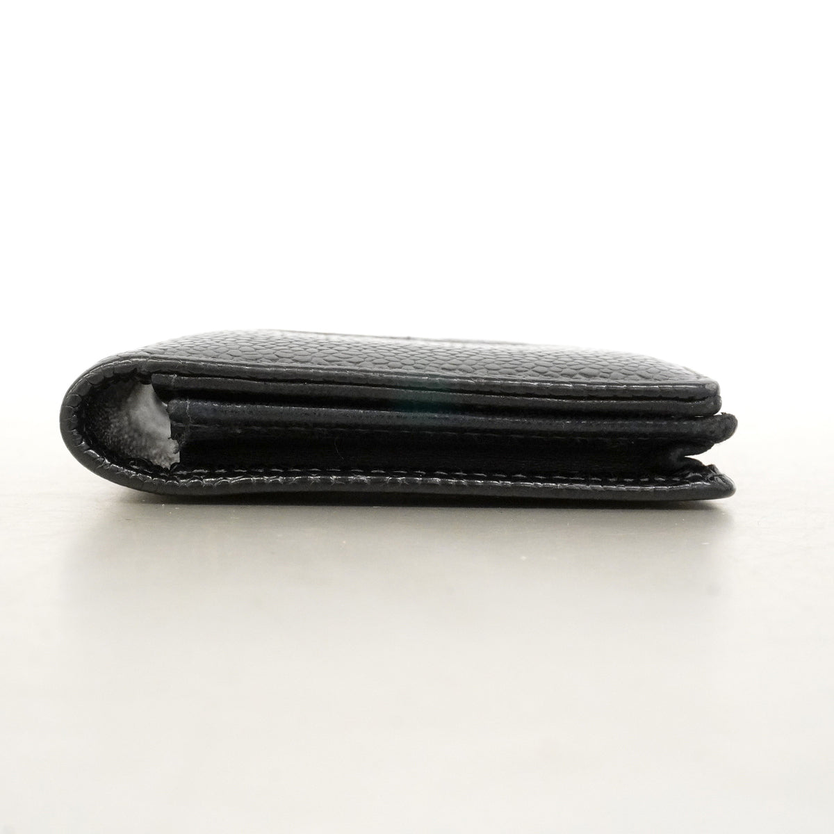 【6id5035】シャネル カードケース キャビアスキン ブラック【中古】メンズ レディース ユニセックス