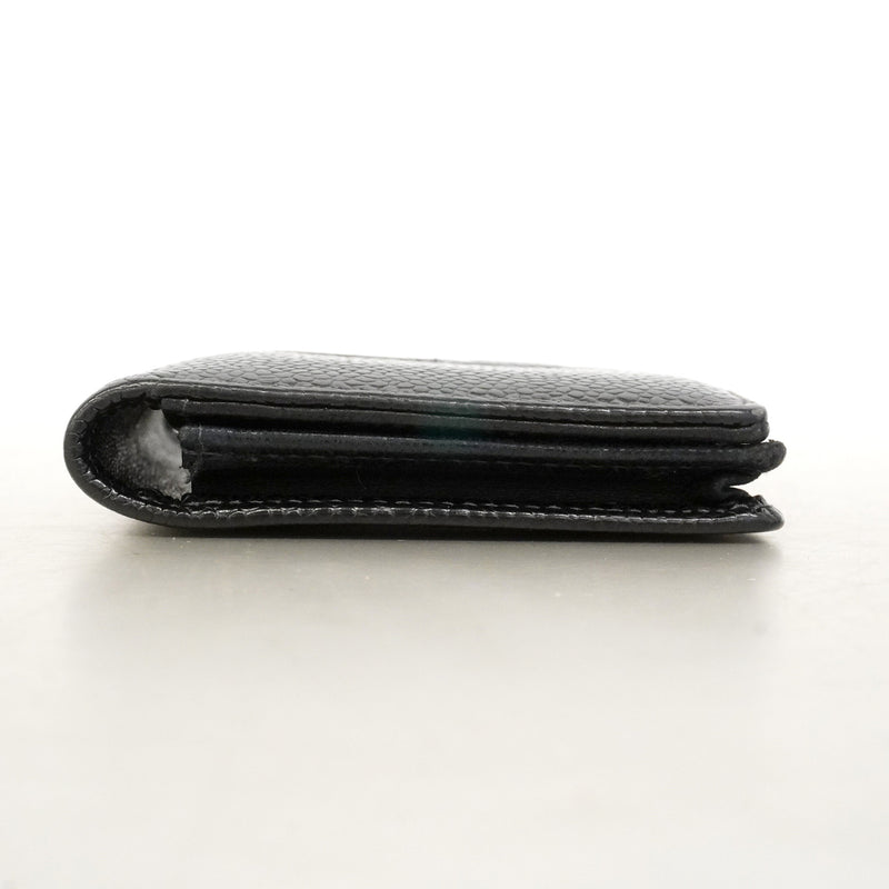 【6id5035】シャネル カードケース キャビアスキン ブラック【中古】メンズ レディース ユニセックス