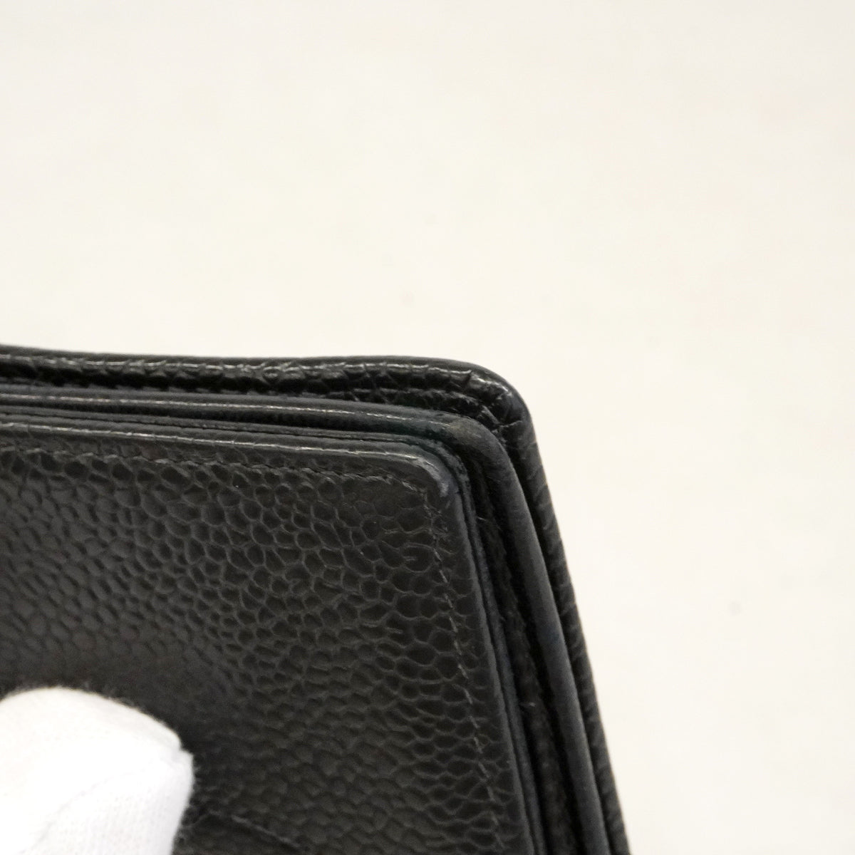 【6id5035】シャネル カードケース キャビアスキン ブラック【中古】メンズ レディース ユニセックス