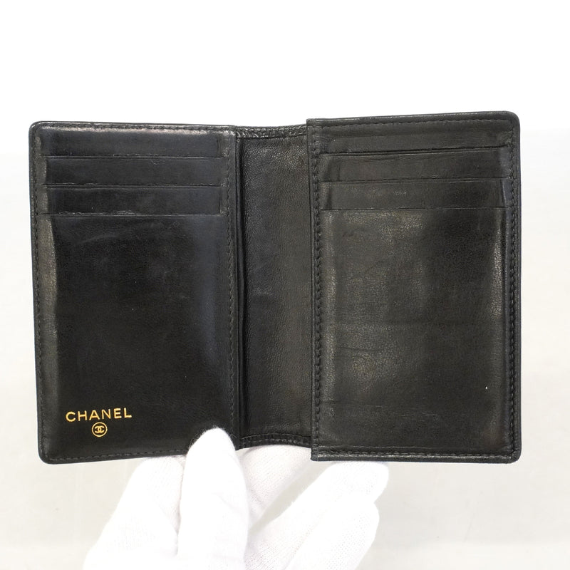 【6id5035】シャネル カードケース キャビアスキン ブラック【中古】メンズ レディース ユニセックス