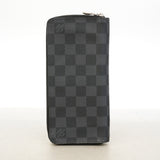 【6id5041】ルイヴィトン 長財布 ダミエ・グラフィット ジッピーウォレットヴェルティカル N63095 ブラック グレー【中古】メンズ
