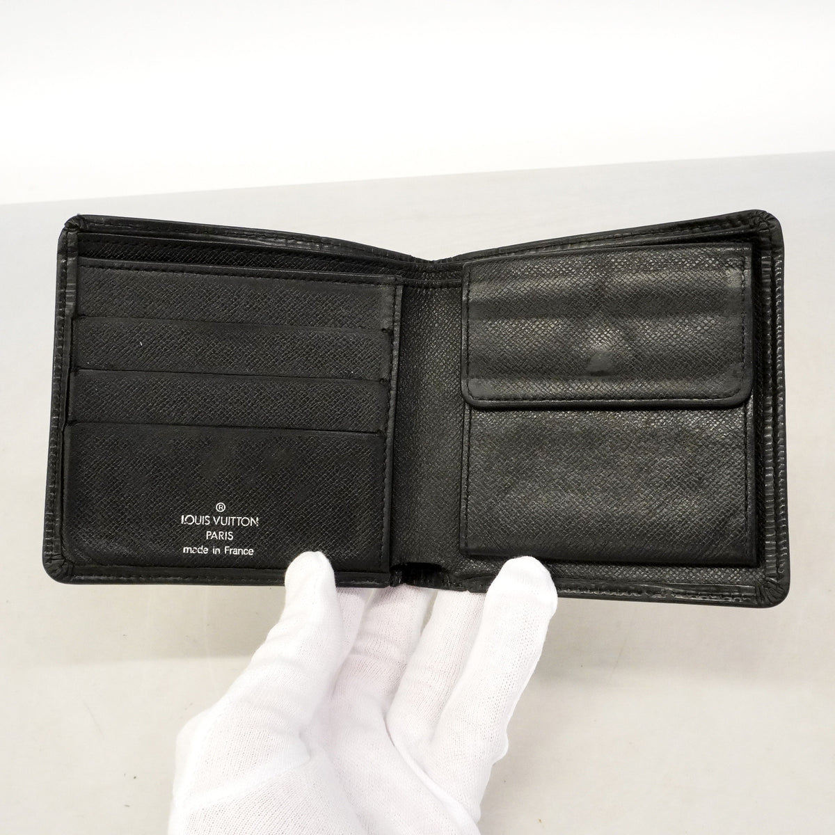 【6id5044】ルイヴィトン 財布 エピ ポルトビエカルトクレディモネ M63542 ノワール【中古】メンズ
