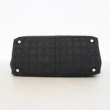 【6id5046】シャネル トートバッグ ニュートラベル ナイロン ブラック ゴールド金具【中古】レディース
