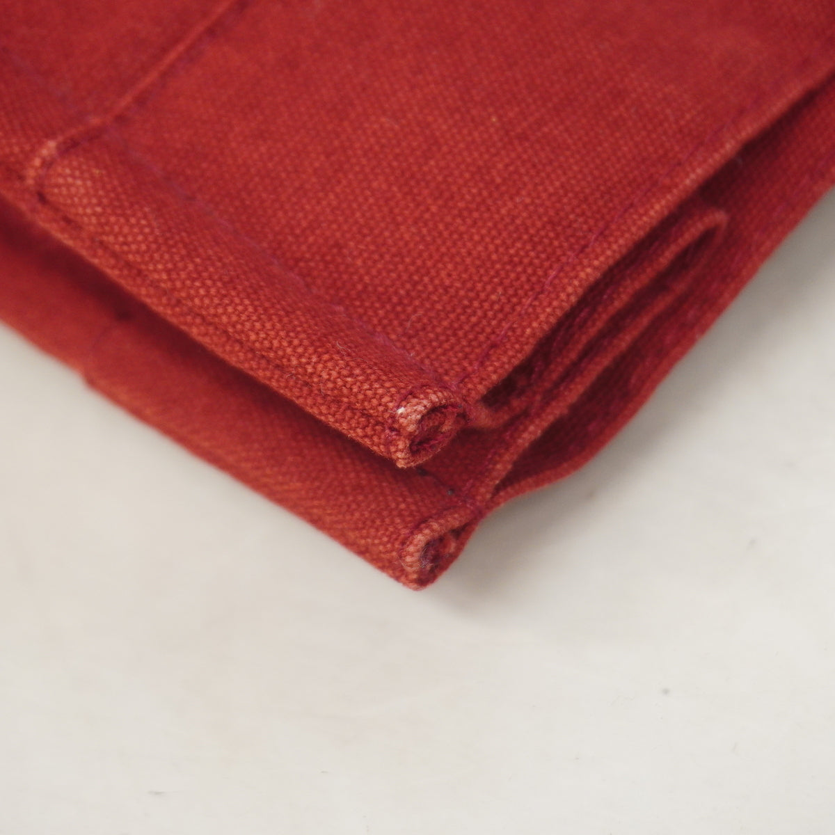 【6id5054】エルメス トートバッグ フールトゥMM キャンバス レッド シルバー金具【中古】メンズ レディース ユニセックス
