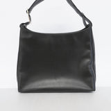 【6id5056】サルヴァトーレフェラガモ ショルダーバッグ ヴァラ レザー ブラック シルバー金具【中古】レディース