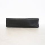 【6id5056】サルヴァトーレフェラガモ ショルダーバッグ ヴァラ レザー ブラック シルバー金具【中古】レディース