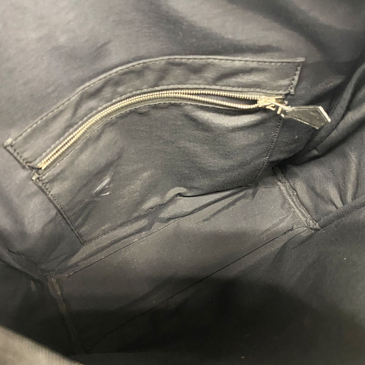 【6id5067】エルメス リュック・デイパック サックアドアカプルコ トワルシェブロン ブラック シルバー金具【中古】メンズ