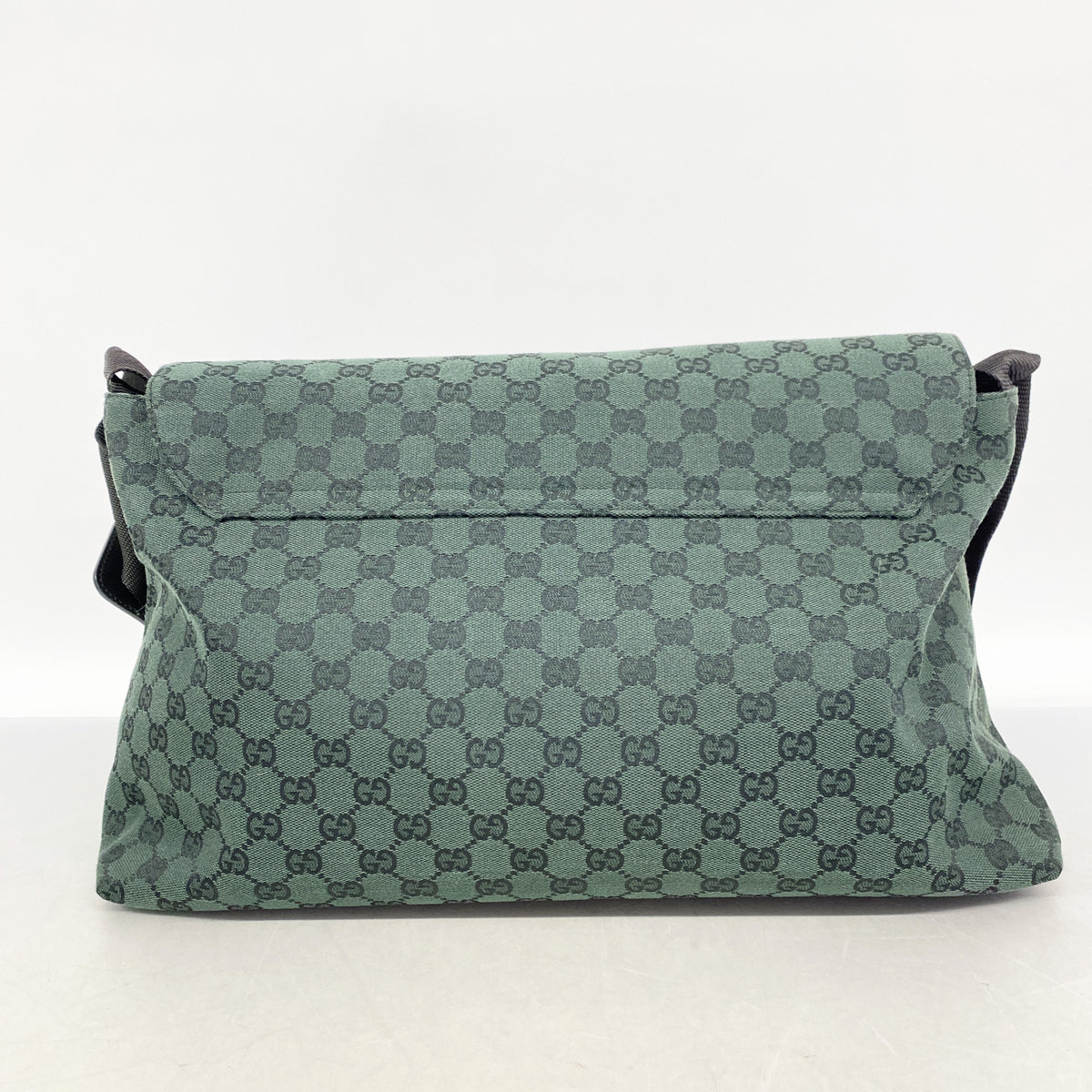 【6id5071】グッチ ショルダーバッグ GGキャンバス 272350 キャンバス グリーン ゴールド金具【中古】レディース