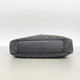【6id5072】グッチ ショルダーバッグ 92736 デニム ブラック ゴールド金具【中古】レディース
