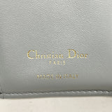 【6id5076】クリスチャンディオール 三つ折り財布 サドル キャンバス グレー ゴールド金具【中古】レディース